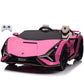 Lamborghini SIAN 24V 2 Seater Ride on Car for Kids with 4WD, Remote Control, EVA Wheels, Open Doors, Storage, Leather Seat, LED Lights & Music